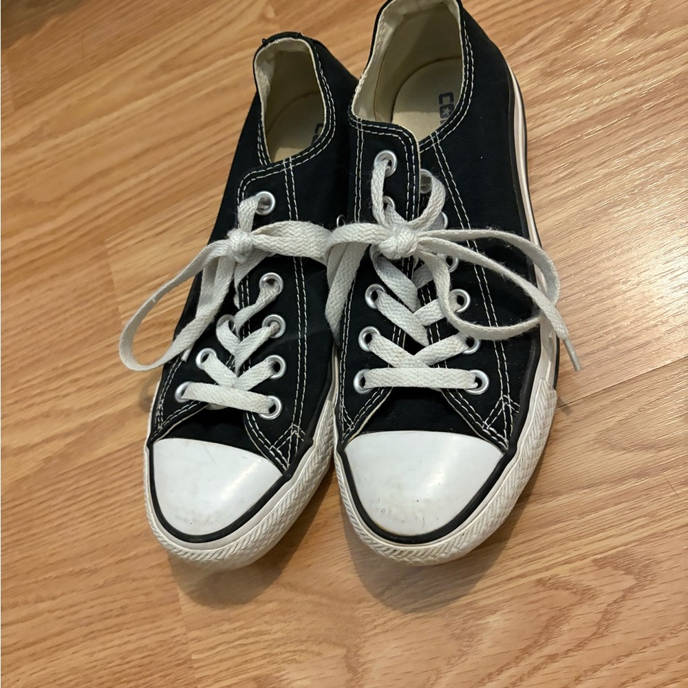 Black and White Canvas Sneakers
